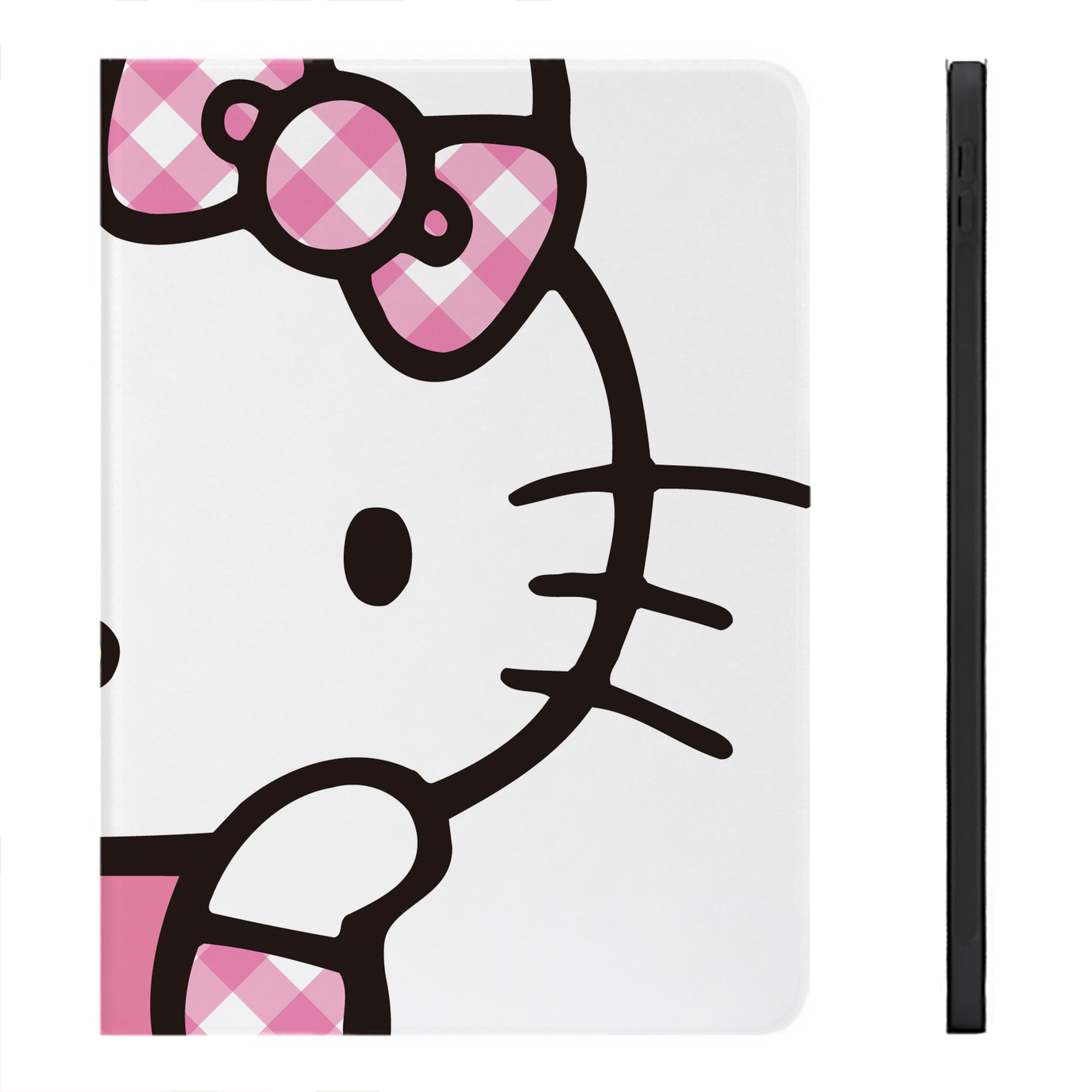 （画像用） Hello Kitty ハローキティ IPadケース ペンホルダー付き ブックスタイルデザイン